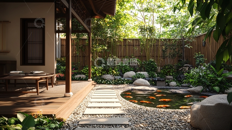 高清大图下载【趣麦麦图】日式庭院