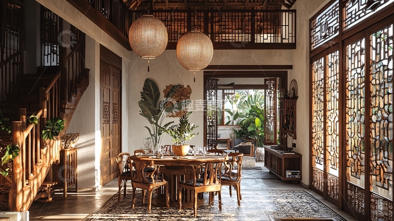 高清大图下载【趣麦麦图】中式风格室内设计