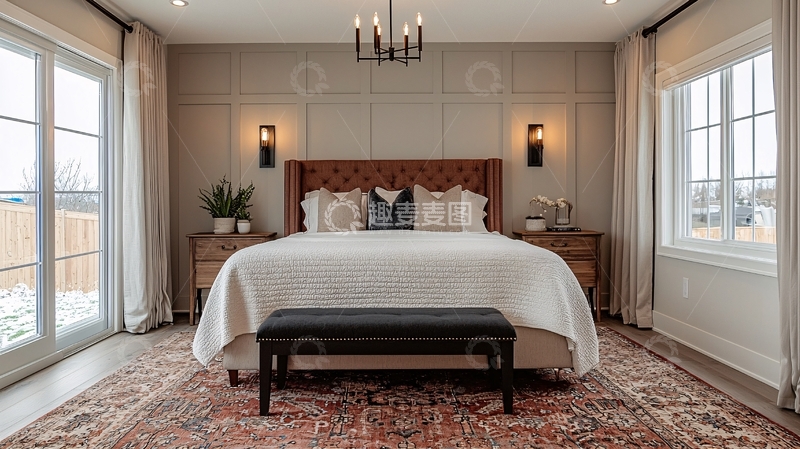 高清大图下载【趣麦麦图】现代简约卧室42