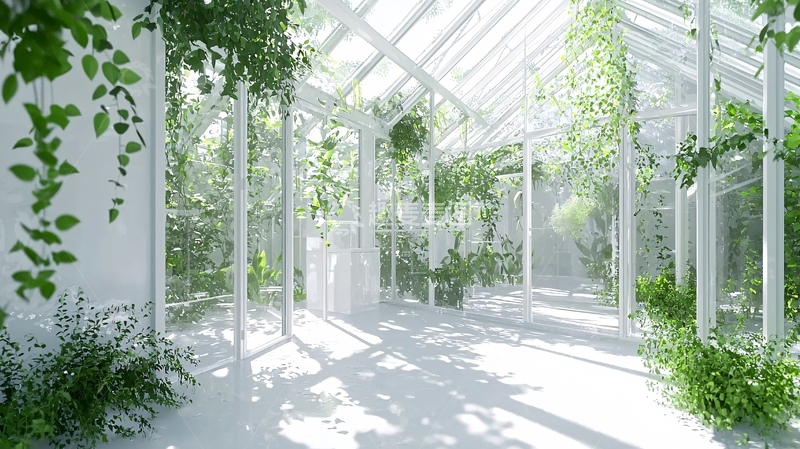 高清大图下载【趣麦麦图】白色温室植物