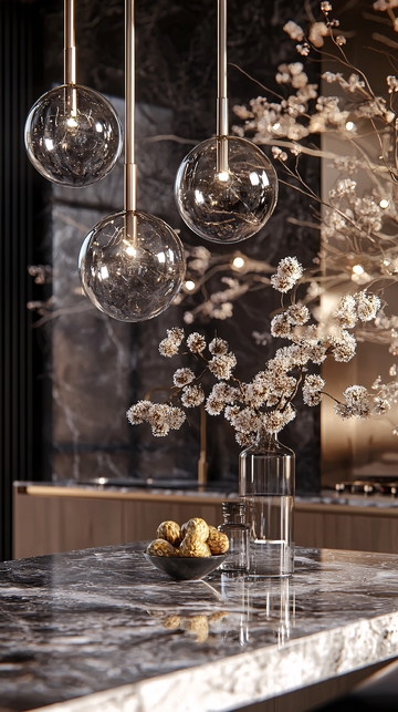 现代轻奢玻璃吊灯