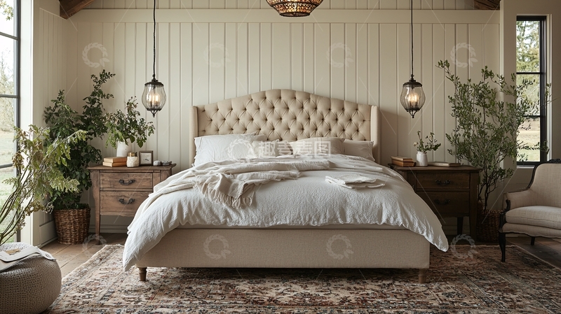 高清大图下载【趣麦麦图】温馨舒适的卧室