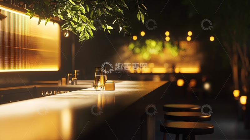 高清大图下载【趣麦麦图】暗色调酒吧室内设计