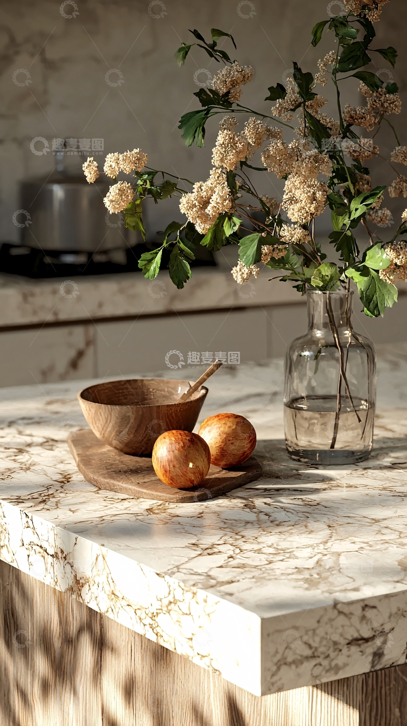 高清大图下载【趣麦麦图】厨房台面自然光
