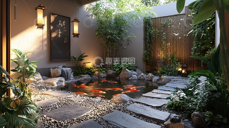 高清大图下载【趣麦麦图】日式庭院设计