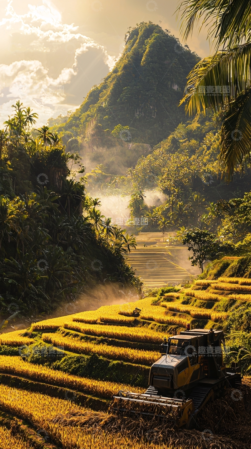 高清大图下载【趣麦麦图】梯田