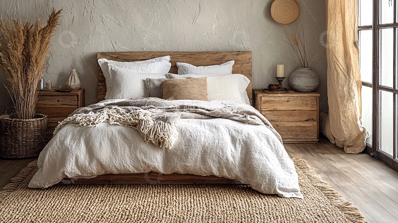 高清大图下载【趣麦麦图】舒适简约的卧室