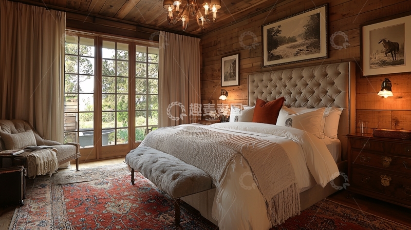 高清大图下载【趣麦麦图】温馨舒适的乡村风卧室