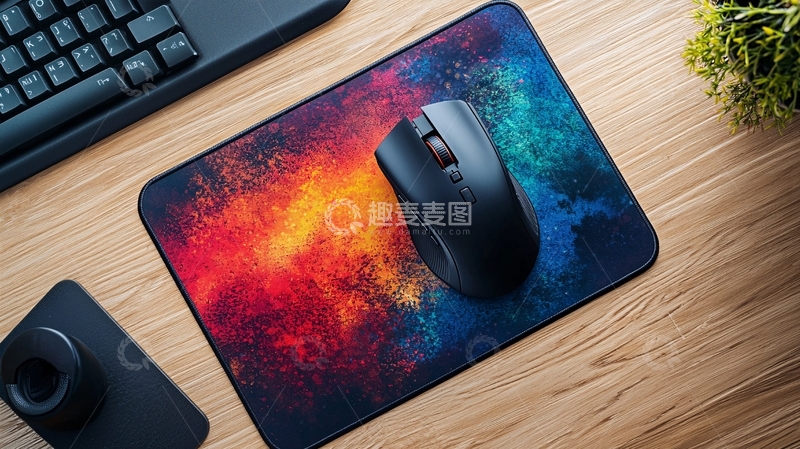 高清大图下载【趣麦麦图】彩色星空鼠标垫