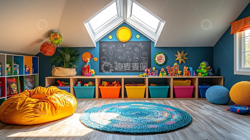 高清大图下载【趣麦麦图】明亮儿童房