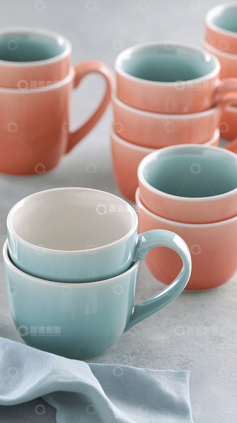 高清大图下载【趣麦麦图】陶瓷马克杯