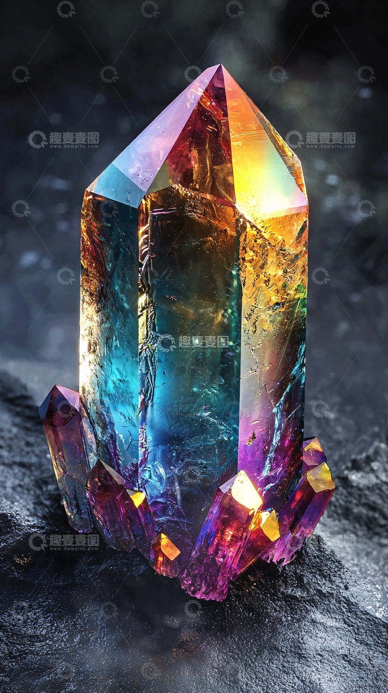 高清大图下载【趣麦麦图】彩虹水晶