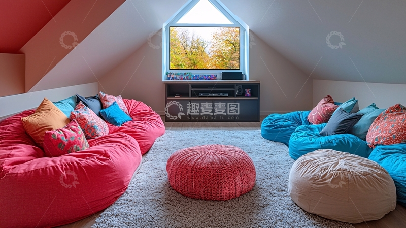 高清大图下载【趣麦麦图】阁楼休闲室