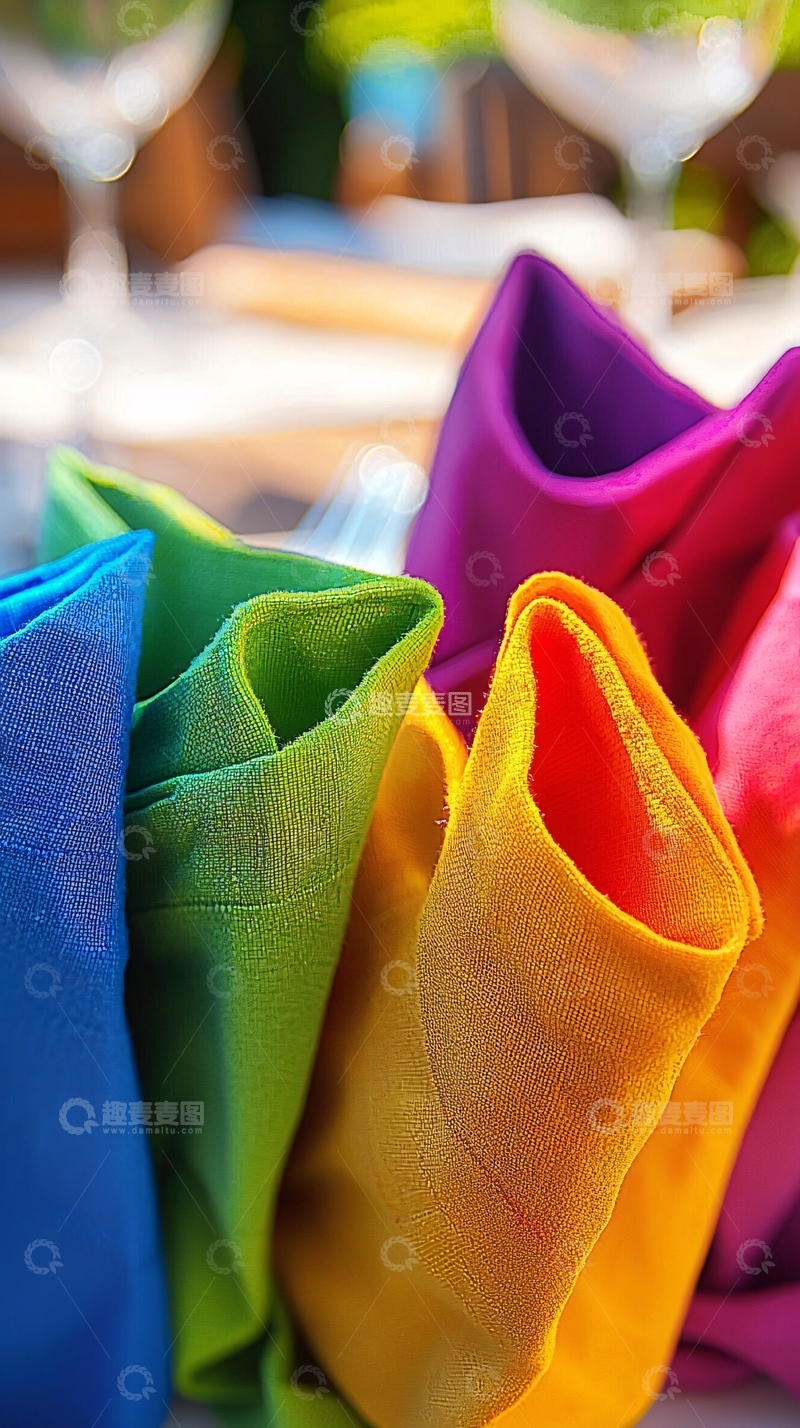 高清大图下载【趣麦麦图】彩色餐巾