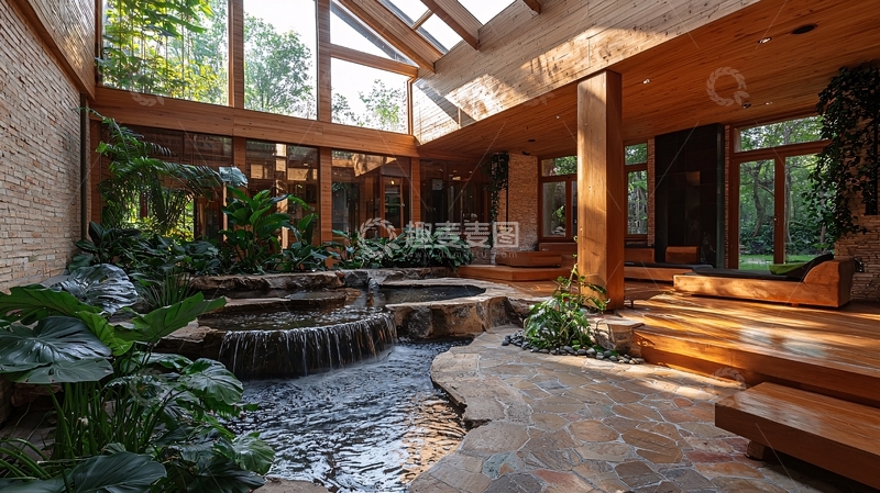 高清大图下载【趣麦麦图】室内水景