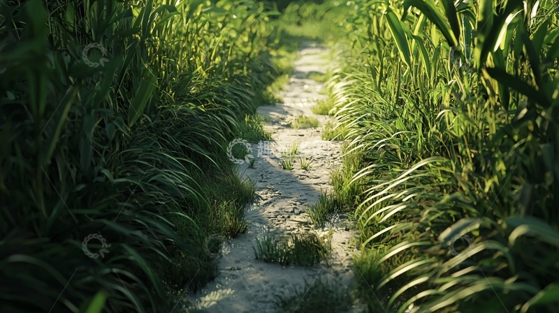 高清大图下载【趣麦麦图】阳光洒落的小路