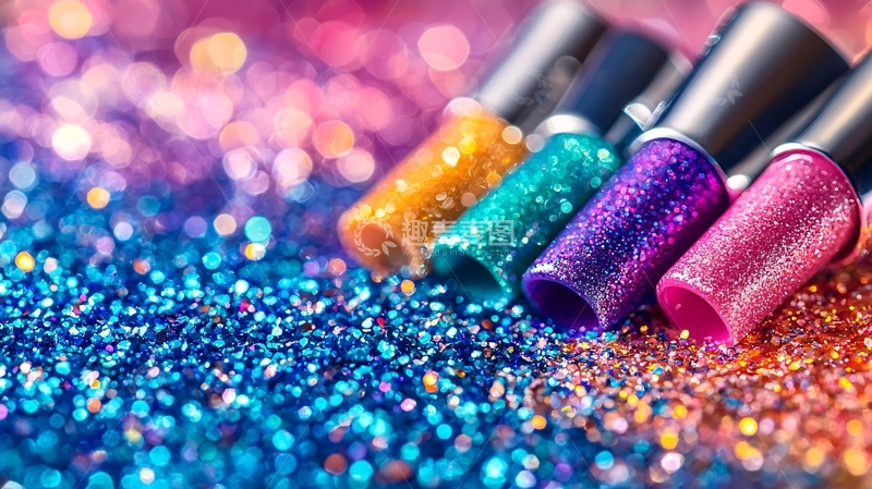 高清大图下载【趣麦麦图】闪亮亮丽的彩色唇膏