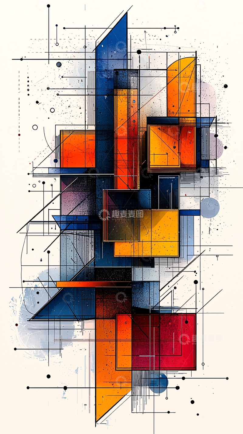 高清大图下载【趣麦麦图】抽象几何图形