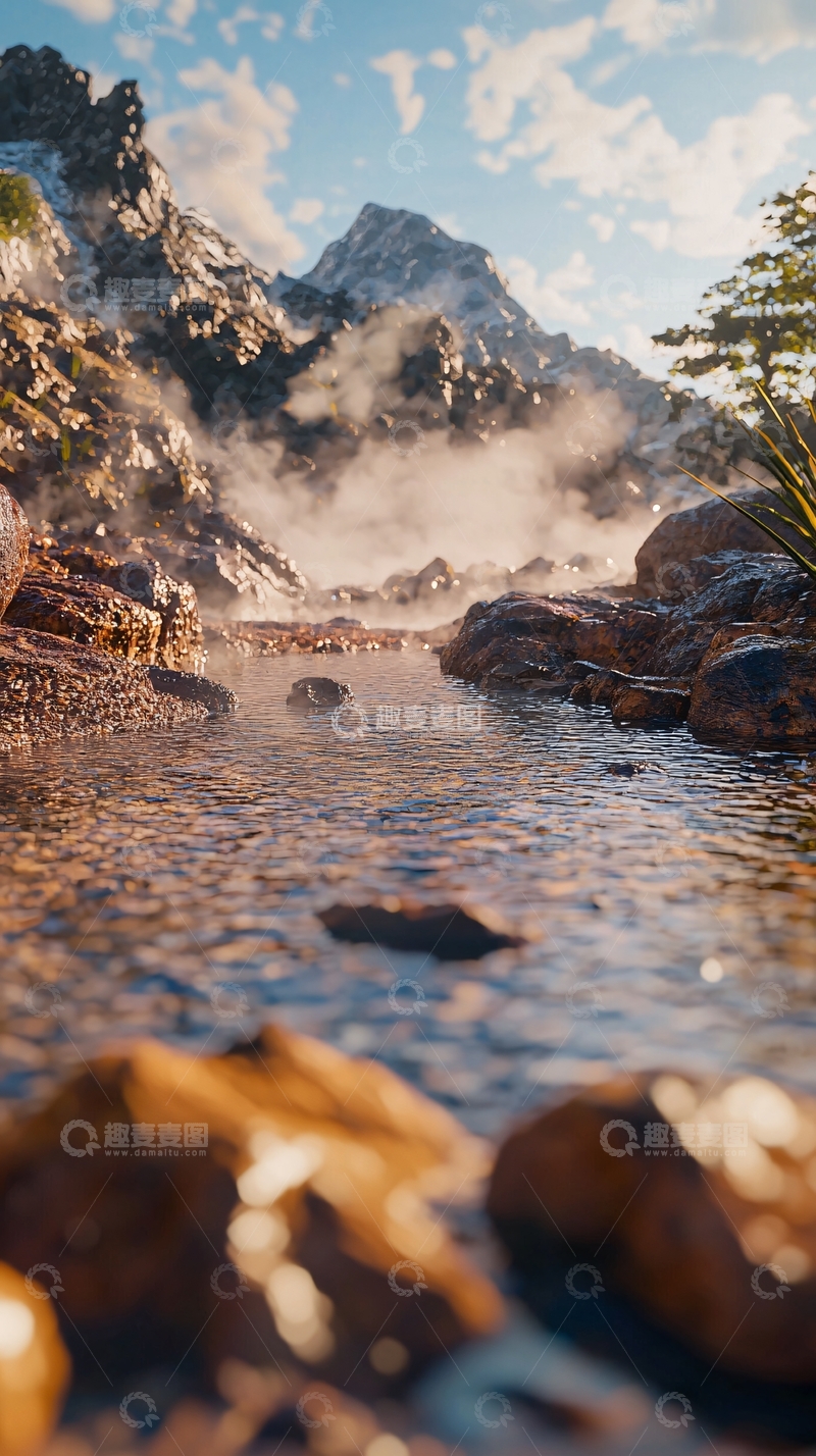 高清大图下载【趣麦麦图】山间溪流