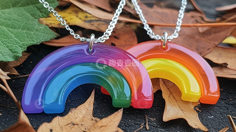 高清大图下载【趣麦麦图】彩虹项链