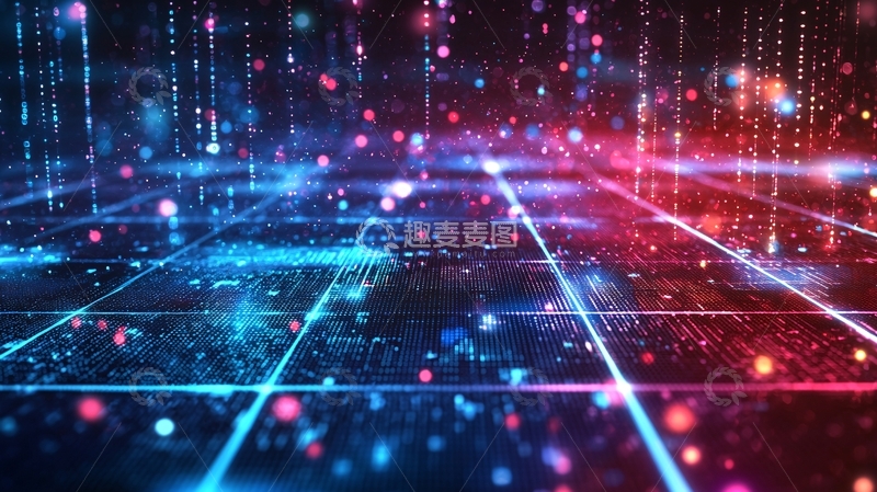 高清大图下载【趣麦麦图】数字科技未来感背景