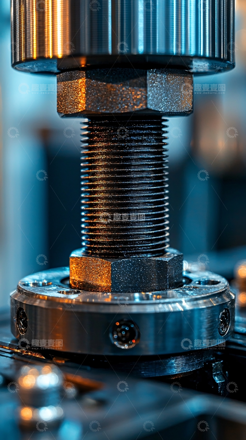 高清大图下载【趣麦麦图】金属螺栓特写