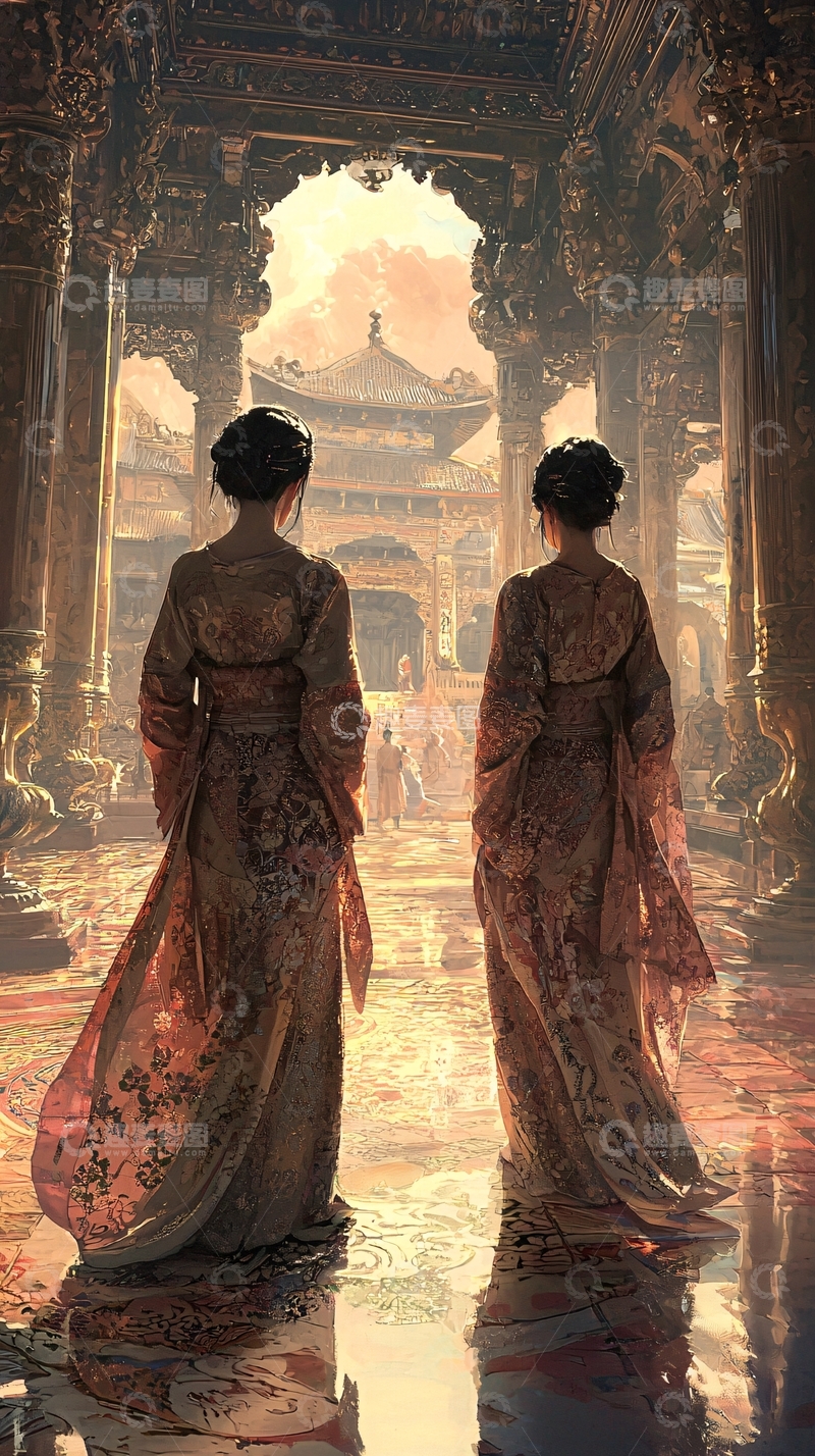 高清大图下载【趣麦麦图】古风仕女