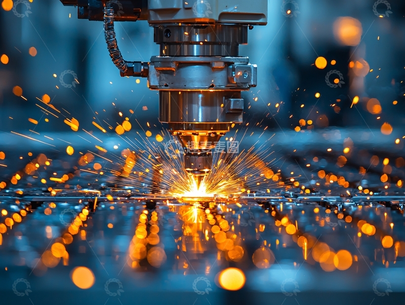 高清大图下载【趣麦麦图】金属切割火花四溅