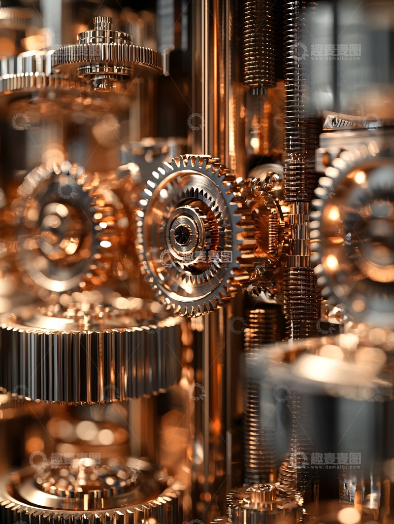 高清大图下载【趣麦麦图】精密金属齿轮装置