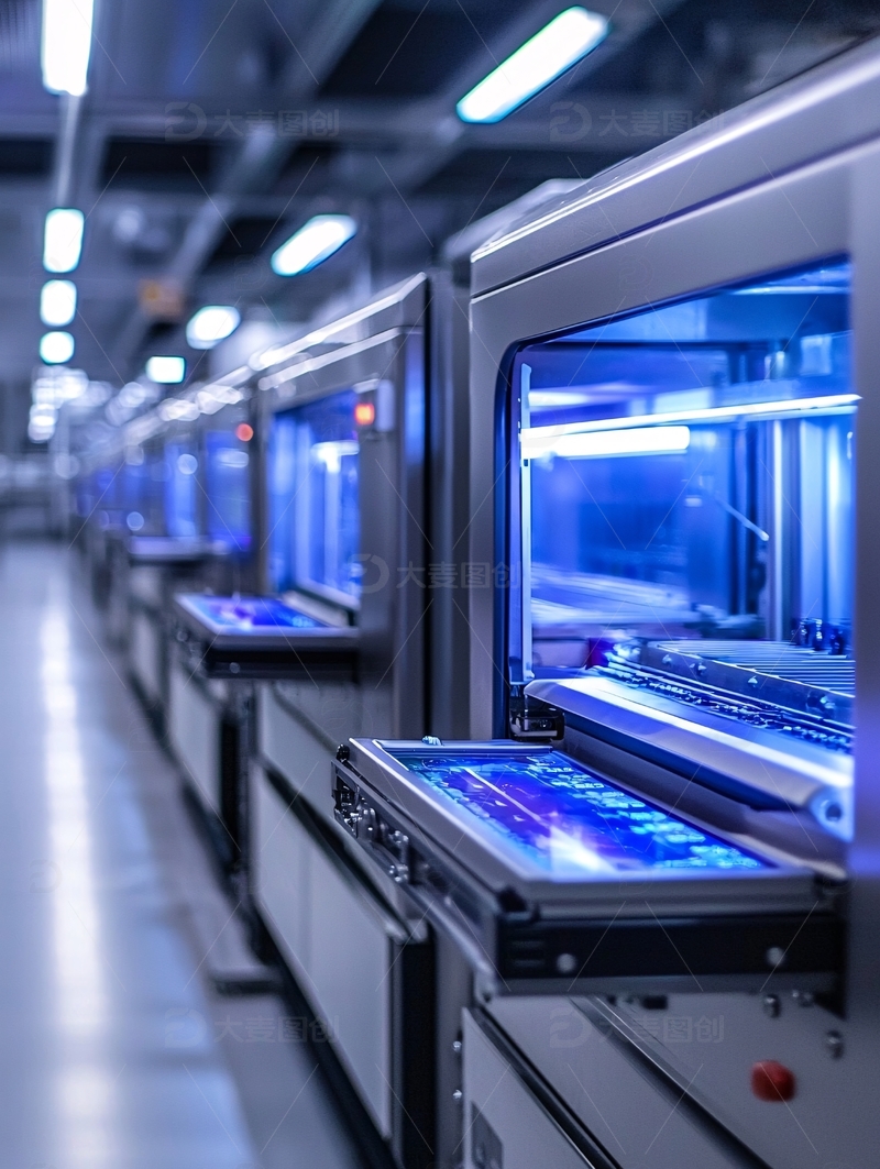 高清大图下载【趣麦麦图】现代化工厂流水线设备