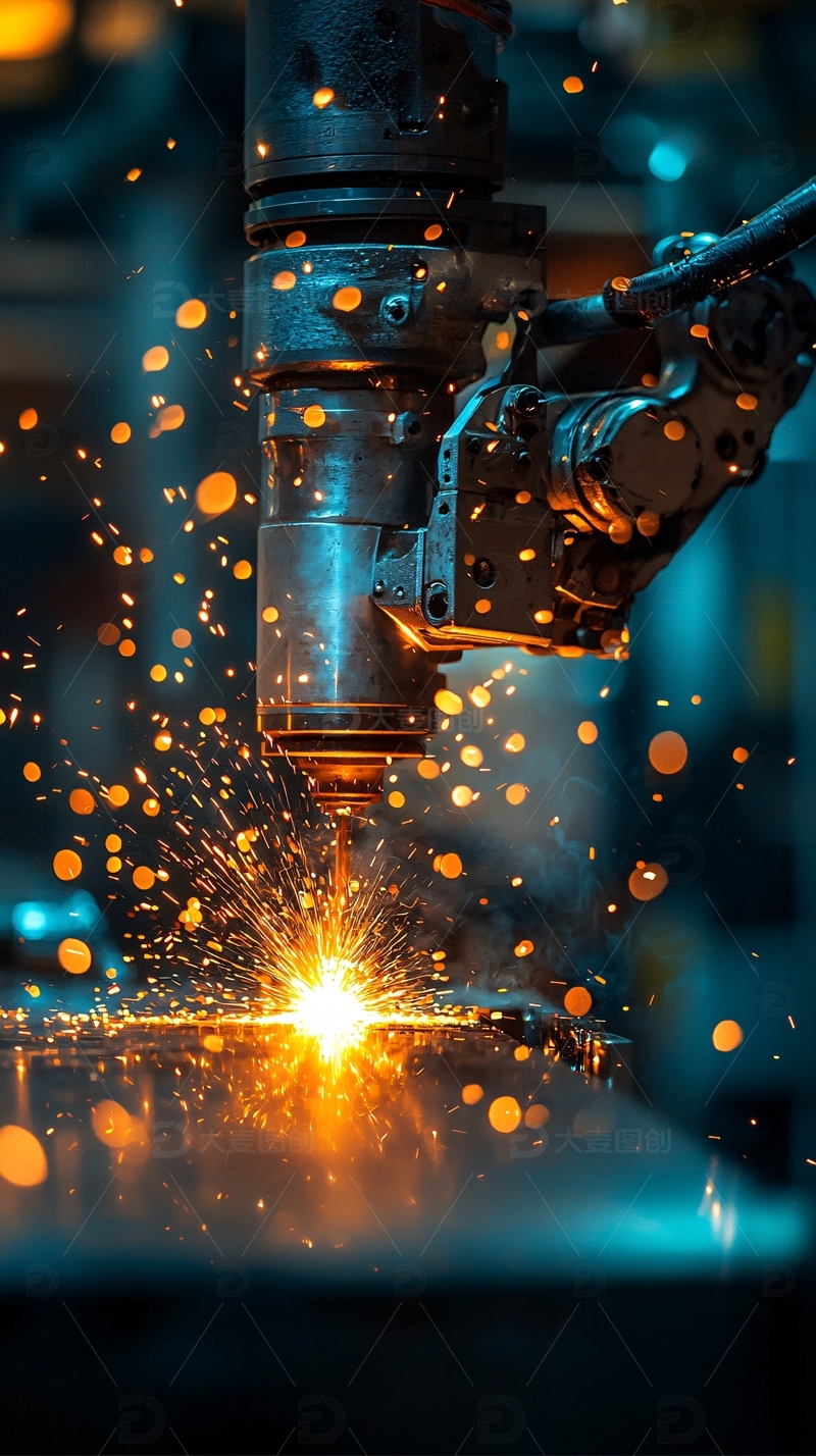 高清大图下载【趣麦麦图】工业设备火花四溅