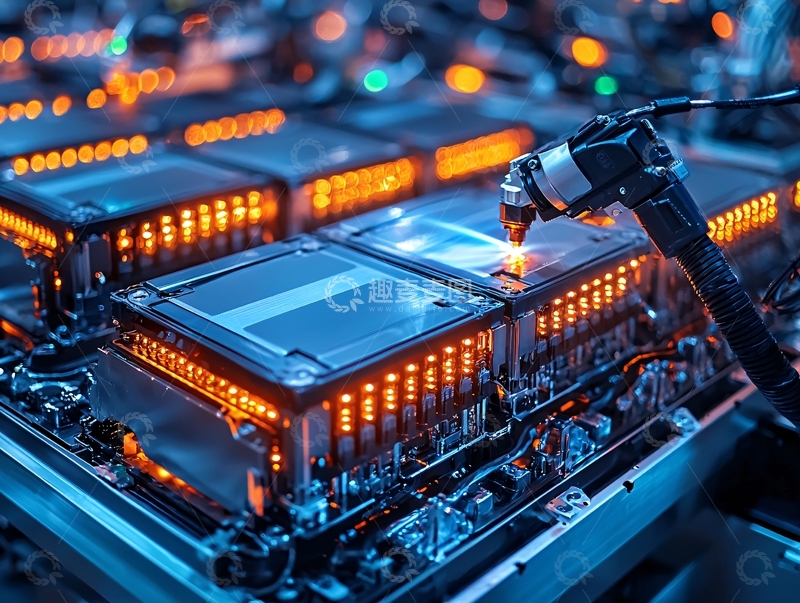 高清大图下载【趣麦麦图】高科技电子元件生产线