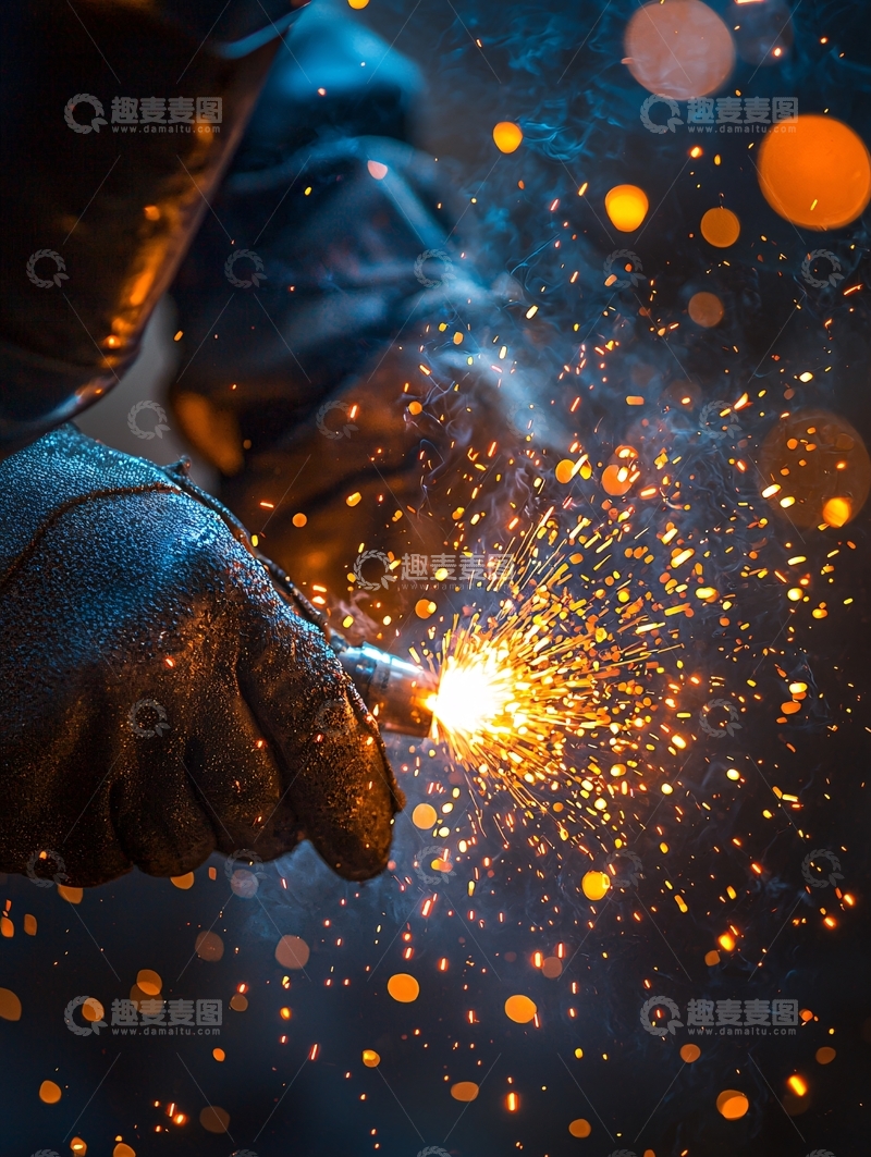 高清大图下载【趣麦麦图】焊工操作