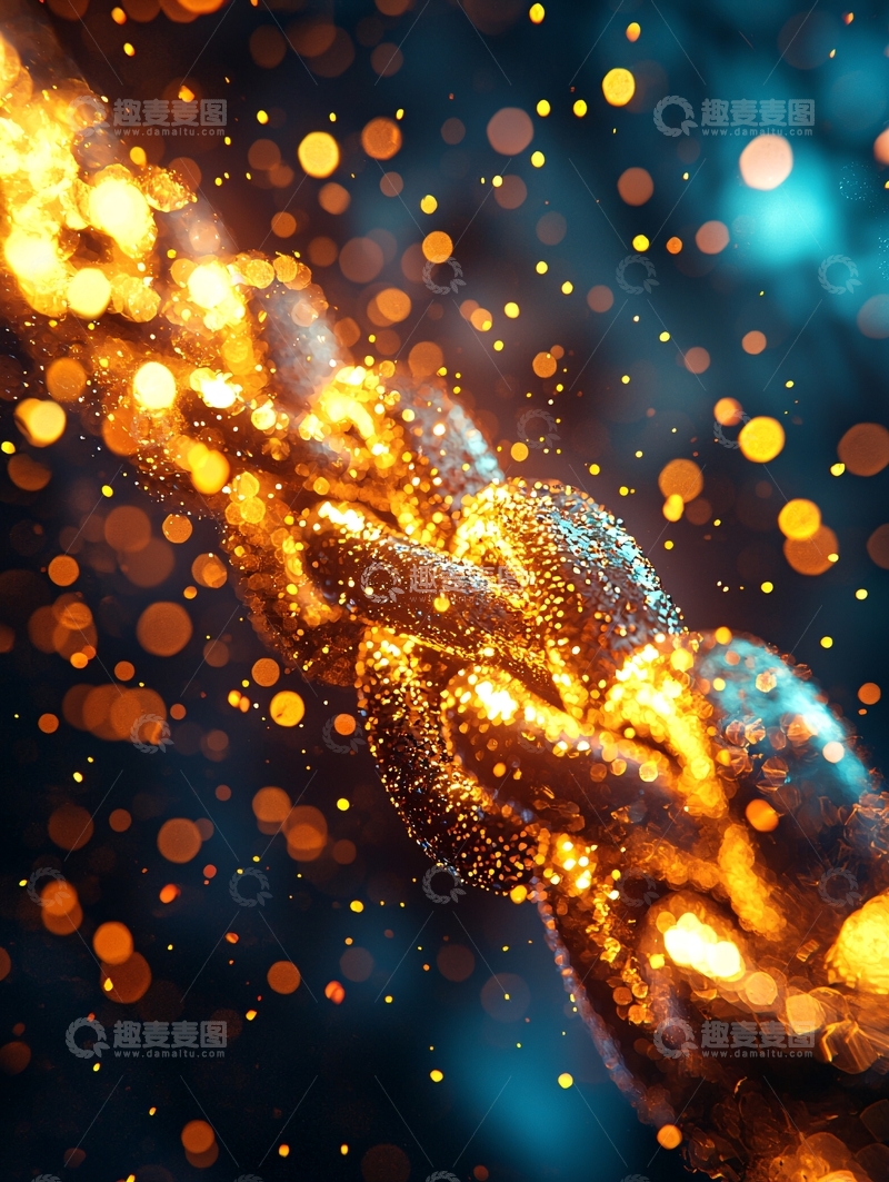 高清大图下载【趣麦麦图】金色链条