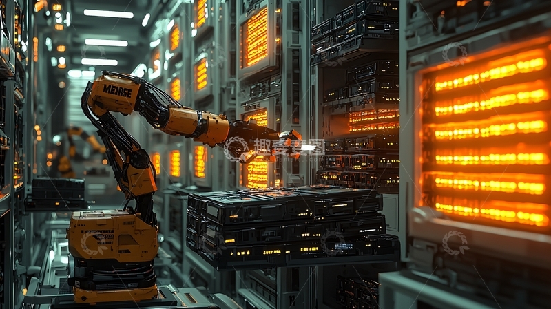 高清大图下载【趣麦麦图】工业机器人操作设备