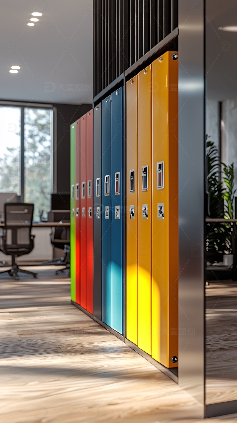 高清大图下载【趣麦麦图】多彩办公文件架