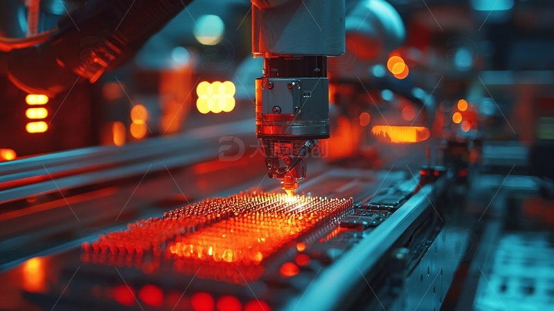 高清大图下载【趣麦麦图】工业激光切割场景