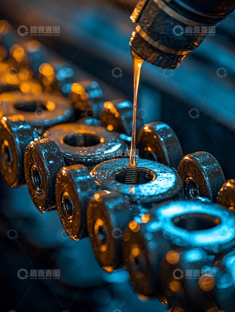 高清大图下载【趣麦麦图】机械零件润滑