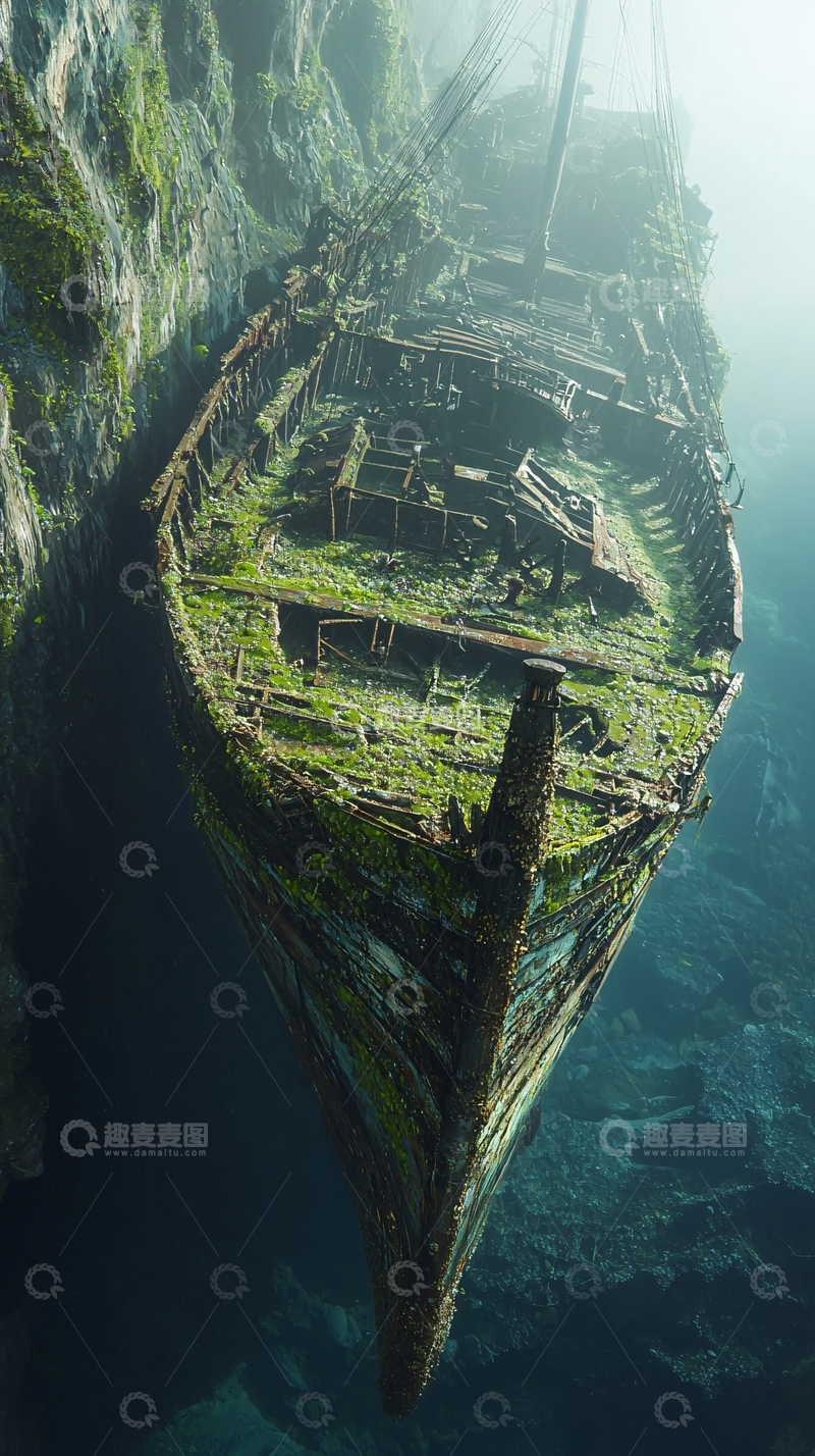 高清大图下载【趣麦麦图】沉船遗迹
