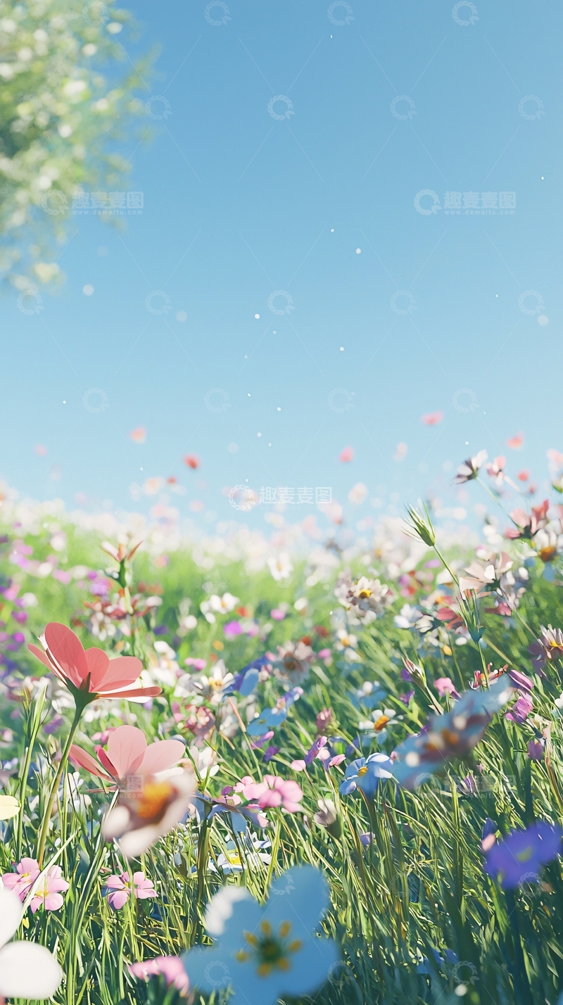 高清大图下载【趣麦麦图】春日花海