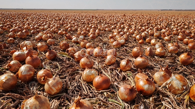 高清大图下载【趣麦麦图】广阔田野里成片的洋葱