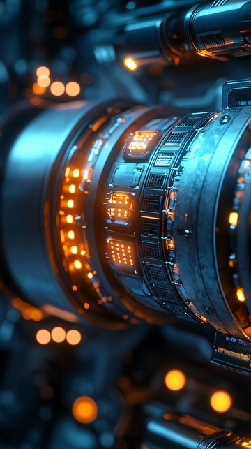 科技感机械装置特写