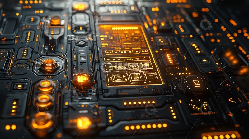 高清大图下载【趣麦麦图】高科技电路板纹理