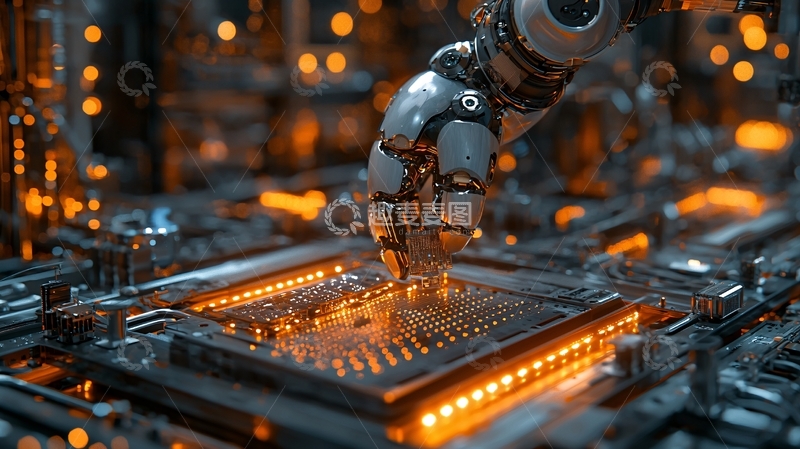 高清大图下载【趣麦麦图】机器人机械臂