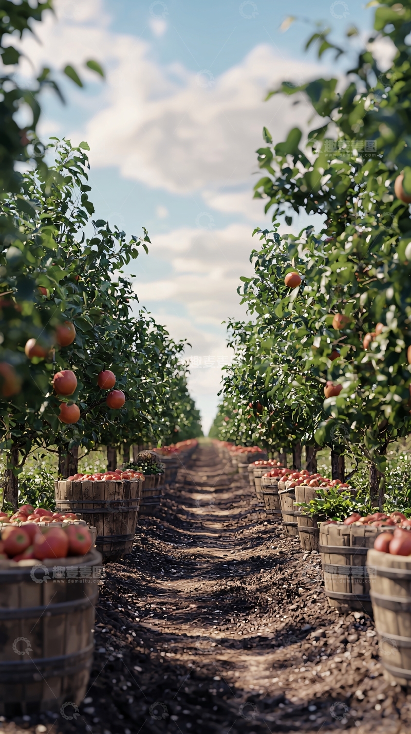 高清大图下载【趣麦麦图】苹果园