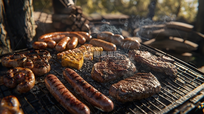 高清大图下载【趣麦麦图】户外烧烤美味佳肴