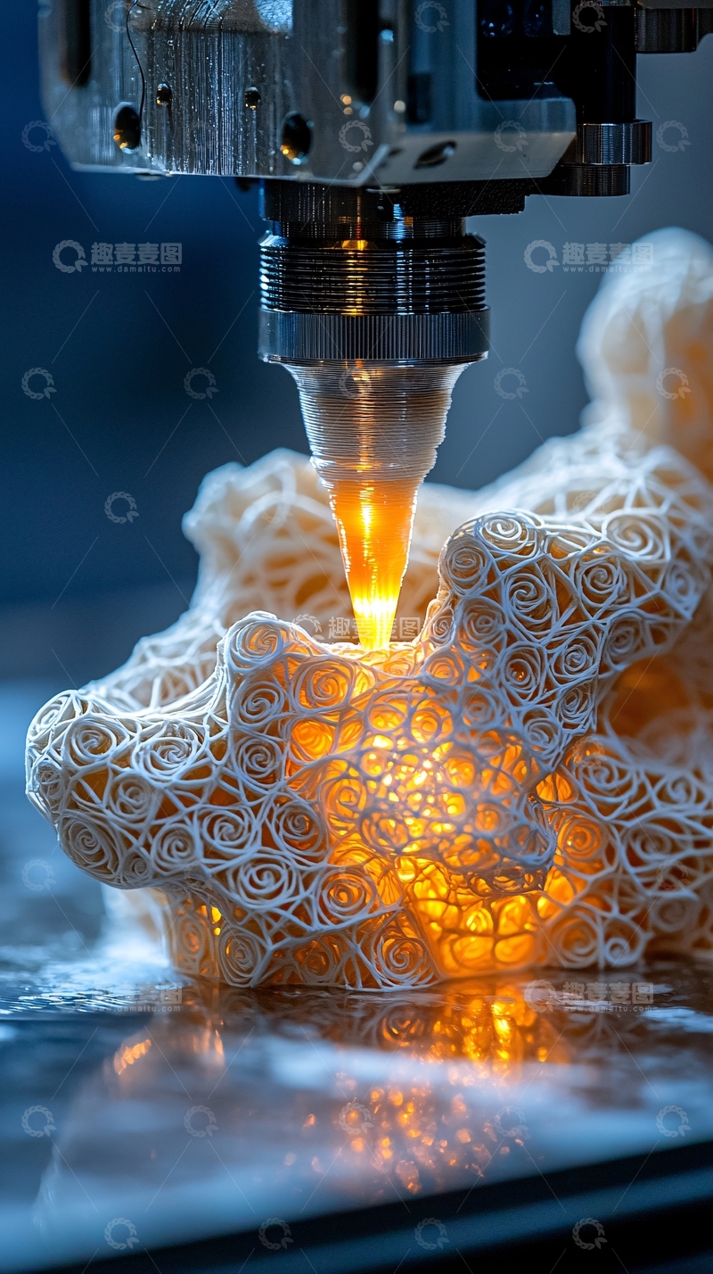 高清大图下载【趣麦麦图】3D打印复杂结构