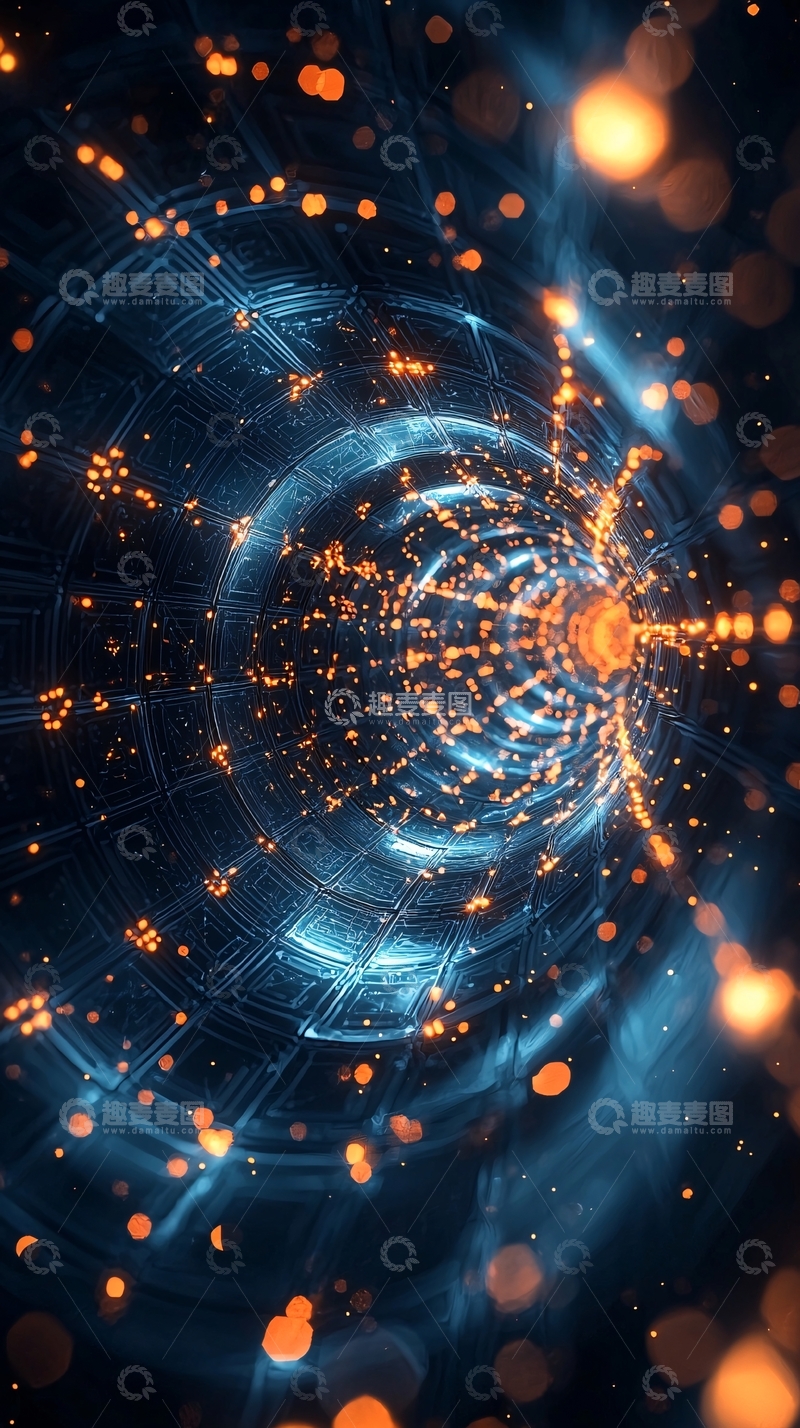 高清大图下载【趣麦麦图】未来科技感隧道