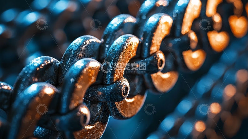 高清大图下载【趣麦麦图】金属链条特写