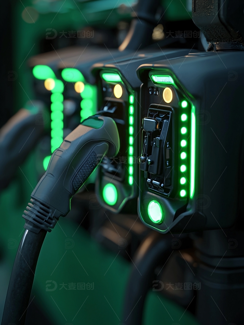 高清大图下载【趣麦麦图】新能源汽车充电桩